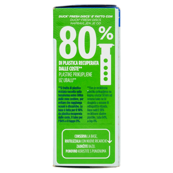 Duck Fresh Discs - Base per Dischi Gel Igienizzanti WC, Fragranza Eucalipto 36ml