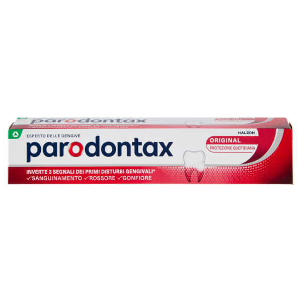Parodontax original dentifricio quotidiano con fluoro per gengive più sane e denti forti 75 ml