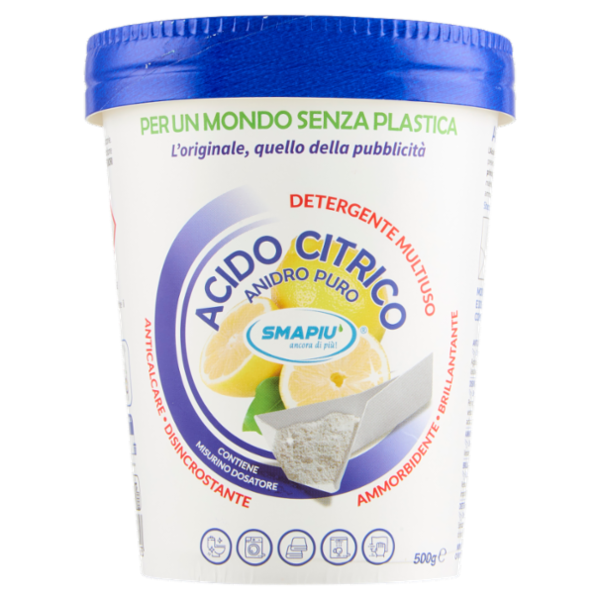 Smapiù Acido Citrico Anidro Puro 500 g