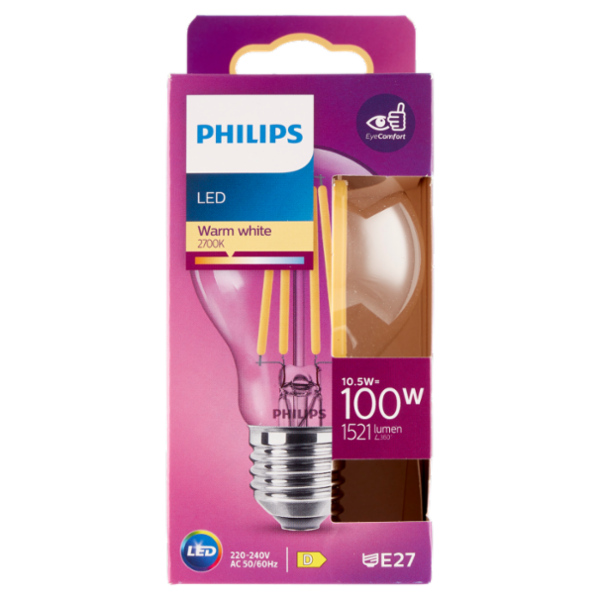 Philips Led goccia filamento 100W E27 2700K