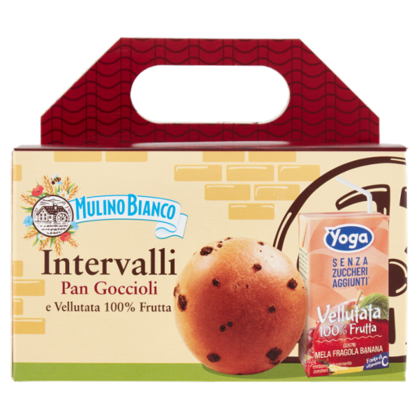 Mullno Bianco Intervalli - Kit Pan Goccioli e Vellutata Fragola Banana 172g