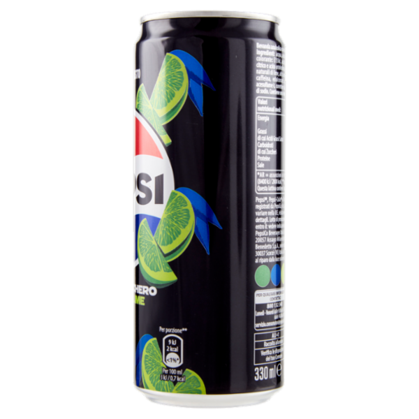 Pepsi Zero Zucchero Gusto Lime 330 ml
