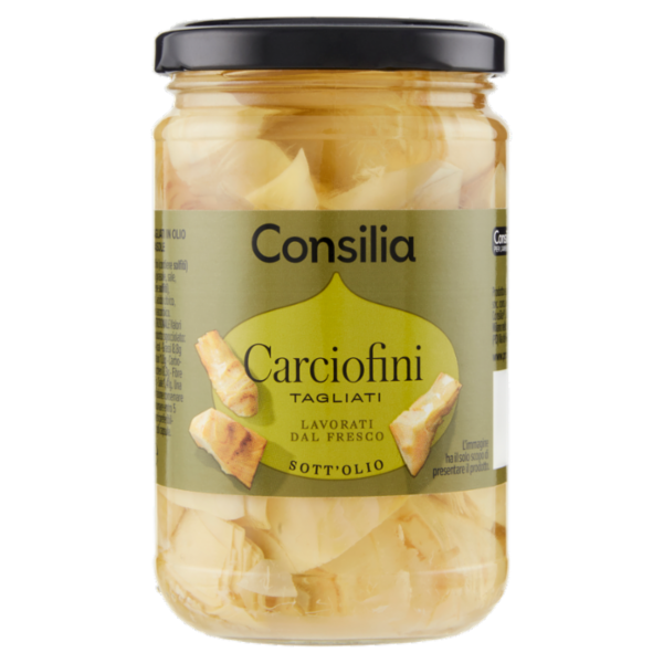 Consilia Carciofini Tagliati in Olio di Semi di Girasole 285 g