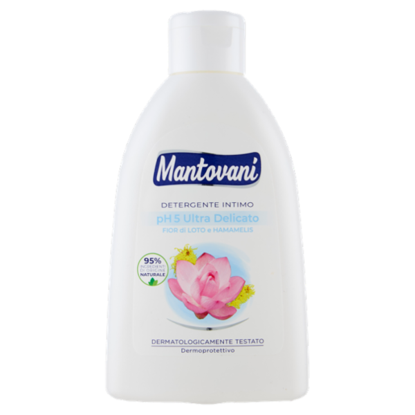 Mantovani Detergente Intimo ph 5 Ultra Delicato Fior di Loto e Hamamelis 250 ml