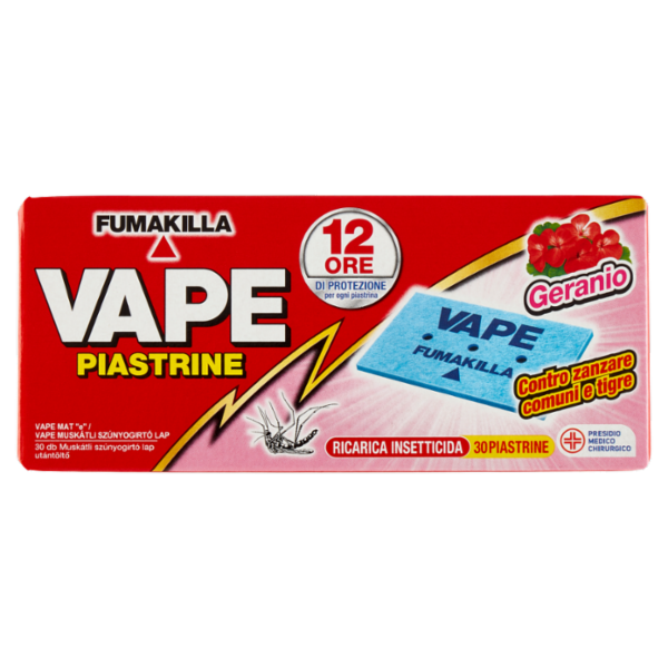VAPE Piastrine Geranio 30 pz