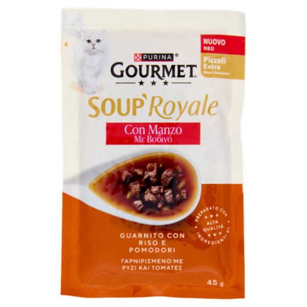 PURINA GOURMET Soup Royale con Manzo 45g