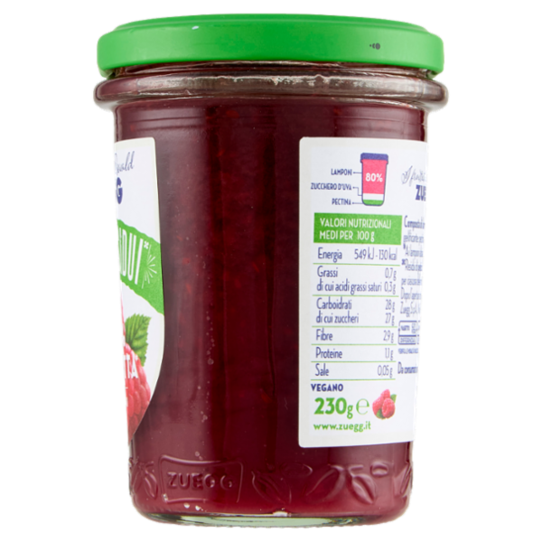 Zuegg I frutteti di Oswald Zuegg Zero Residui° 100% da Frutta* Lamponi 230 g