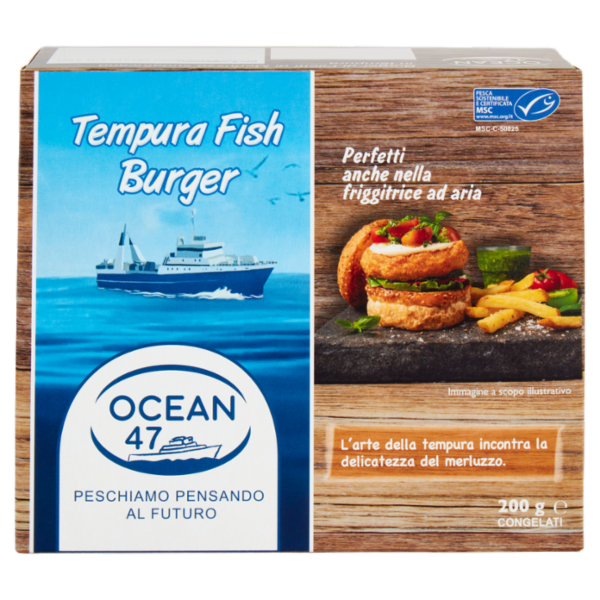 Ocean 47 Tempura Fish Burger Congelati 200 g