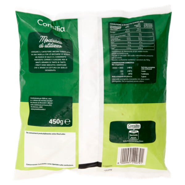 Consilia Cavolfiore a Rosette Surgelato 450 g
