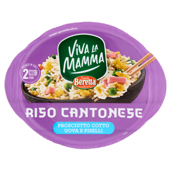 Viva la Mamma Riso Cantonese Prosciutto Cotto Uova e Piselli 220 g