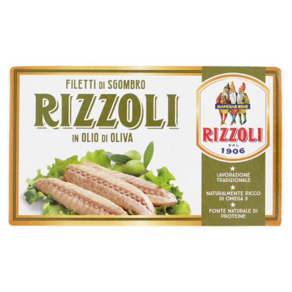 Rizzoli Filetti di Sgombro in Olio di Oliva 90 g