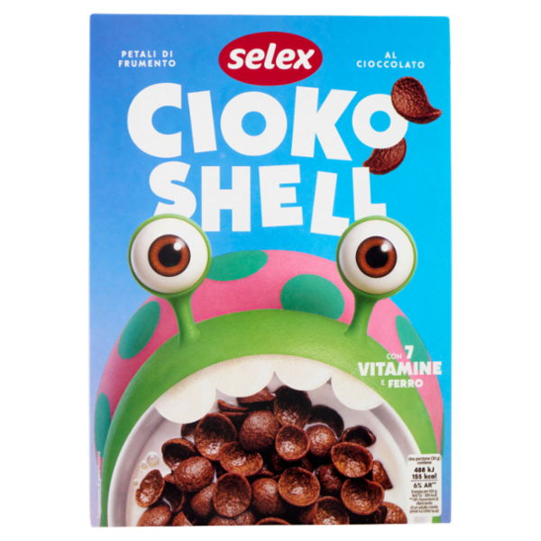 Selex Cioko Shell Petali di Frumento al Cioccolato 375 g
