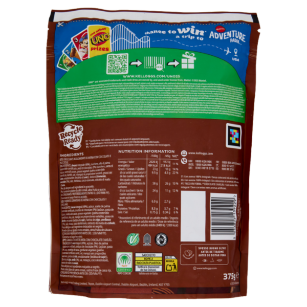 Kellogg's extra granola cioccolato e nocciole 375 g