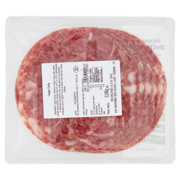 Salumificio DelVecchio Coppa Cotta 0,140 kg