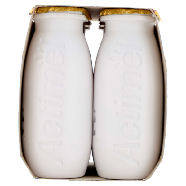 ACTIMEL Tripla Azione, Yogurt da Bere con Vit D e C e Magnesio, gusto Fragola&Melograno,6x100G