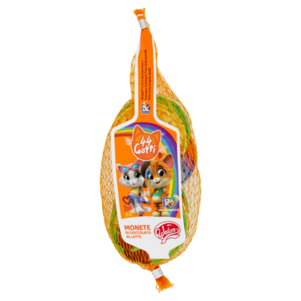 Walcor Monete di Cioccolato al Latte 44 Gatti 45 g