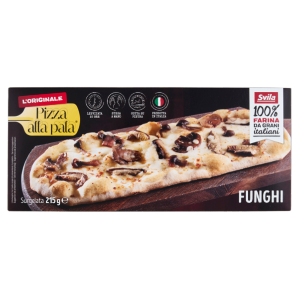 Pizza alla pala Funghi Surgelata 215 g