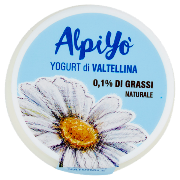 AlpiYò Yogurt di Valtellina 0,1% di Grassi Naturale 125 g