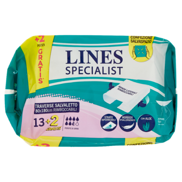 Lines Specialist Traverse Salvaletto 80x180cm Rimboccabili 13+2 pz