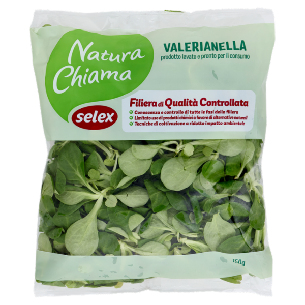 Selex Natura Chiama Valerianella Lavata e Pronta per il Consumo 150 g