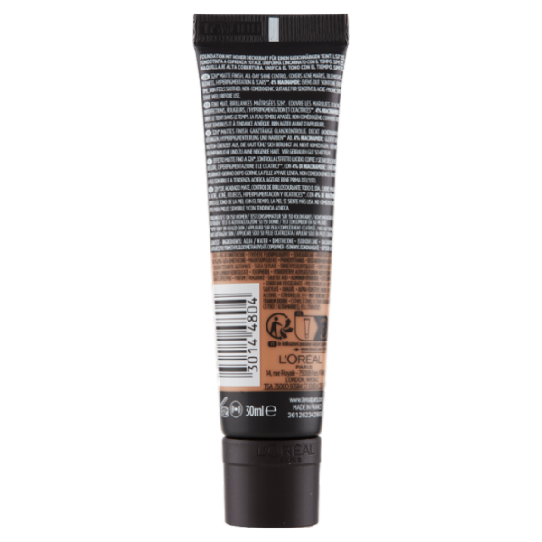 L'Oréal Paris Fondotinta Infaillible Matte Cover, Finish Matte, 315 Neutral Undertone, 30 ml