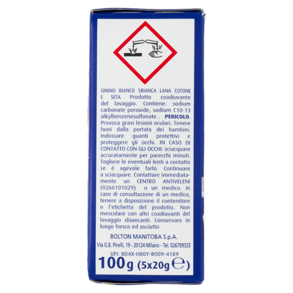 Omino Bianco Sbianca Lana Cotone e Seta 5 x 20 g