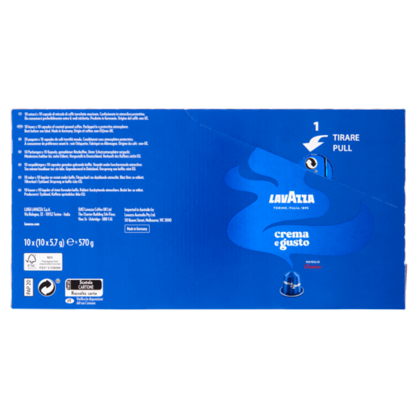 Lavazza crema e gusto Classico Compatibile con Nespresso Original 10 Capsule 10x5,7g