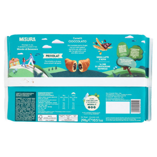 Misura Privolat 6 Cornetti Cioccolato 298 g