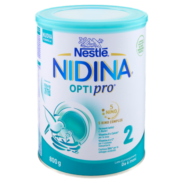NESTLÉ NIDINA Optipro 2 Latte di proseguimento in polvere da 6 mesi Latta 800g
