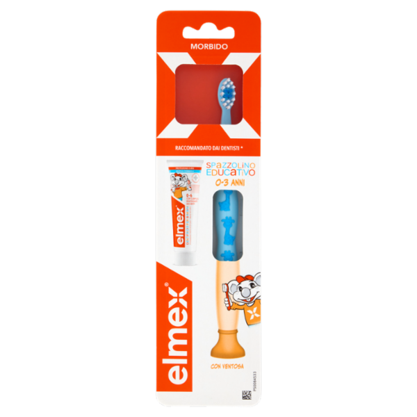 elmex spazzolino educativo Bimbi, bambini 0-3 anni, morbido