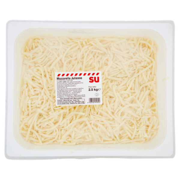 Sù Mozzarella Tagliata alla Julienne 2.5 kg