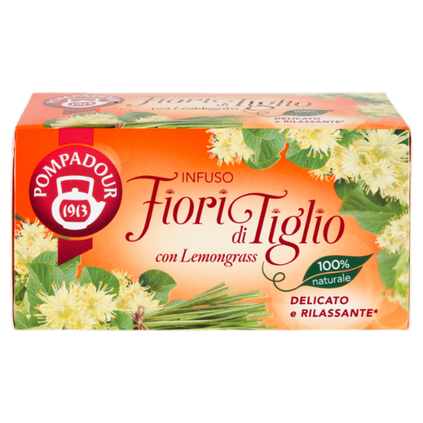 Pompadour Infuso Fiori di Tiglio con Lemongrass bustine 20 x 1,75 g