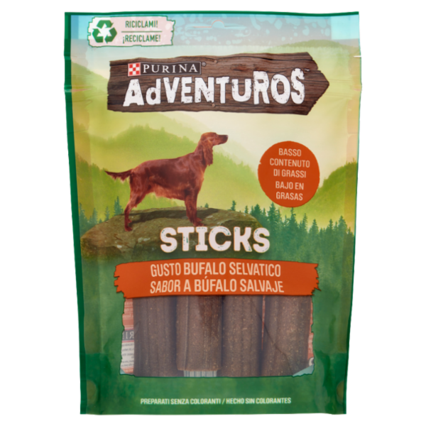 PURINA ADVENTUROS Sticks Bufalo Selvatico 120 g