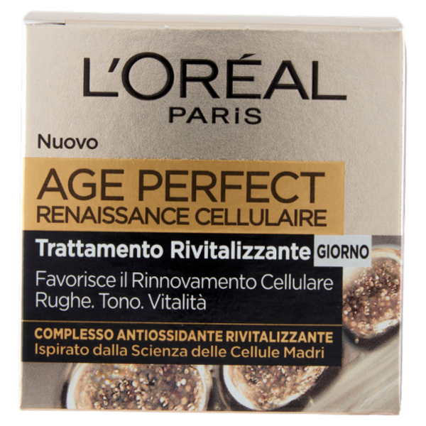 L'Oréal Paris Crema Viso Giorno Anti-rughe Age Perfect Reinassance Cellulaire, 50 ml