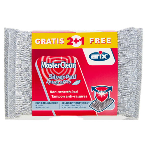 MasterClean SilverPad Antigraffio 2 pz + 1 Gratis
