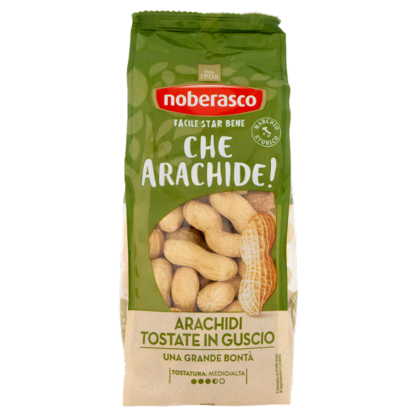 noberasco Che Arachide! Arachidi Tostate in Guscio 300 g