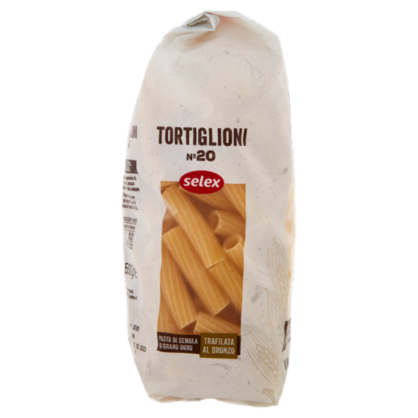 Selex Pasta di Semola Trafilata al Bronzo Tortiglioni 500 g