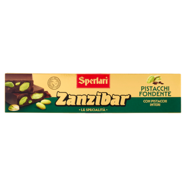 Sperlari Zanzibar le Specialità Pistacchi Fondente con Pistacchi Interi 200 g