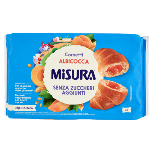 Misura Dolcesenza 6 Cornetti Albicocca 298 g