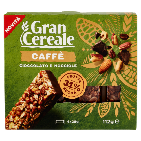 Grancereale Barrette frutta secca caffè 112g