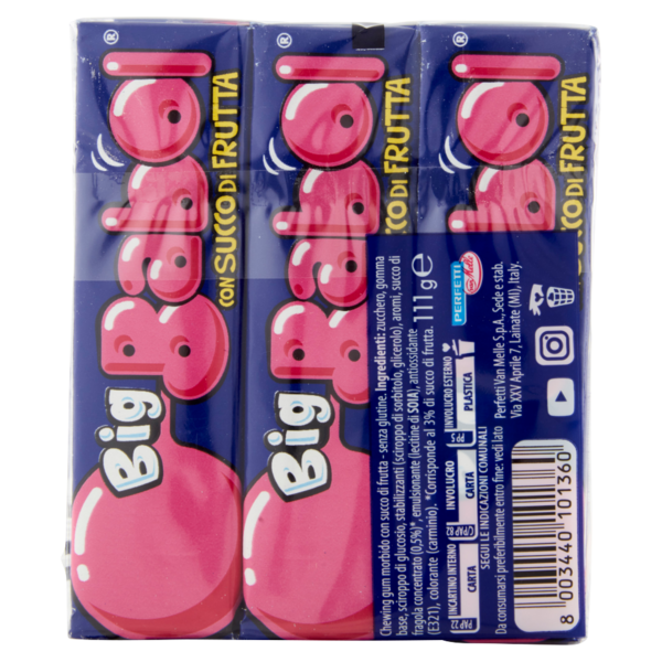 Big Babol Aroma Tutti Frutti 3 x 37 g