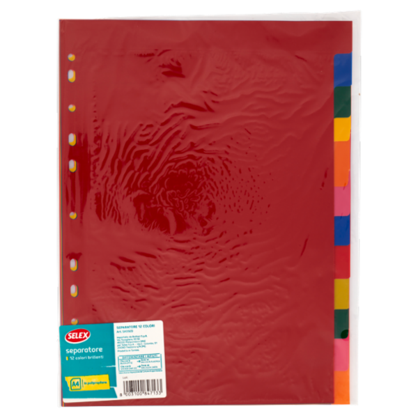 Selex Separatore 12 Colori in Polipropilene