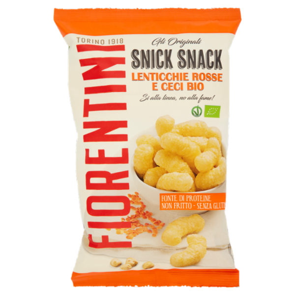Fiorentini gli Originali Snick Snack Lenticchie Rosse e Ceci Bio 45 g