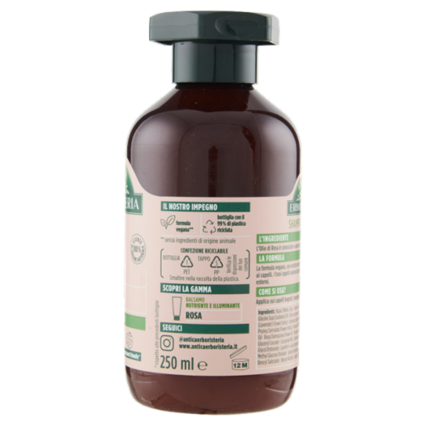Antica Erboristeria Shampoo Nutriente al profumo di Rosa 250 ml
