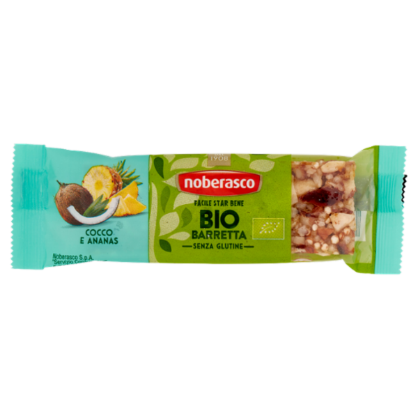 noberasco Bio Barretta Cocco e Ananas 30 g