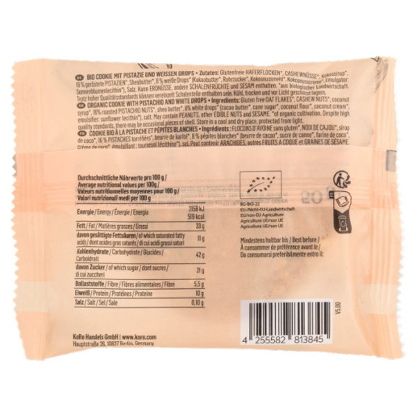 KoRo vegan Cookie Pistachio Bio 50 g