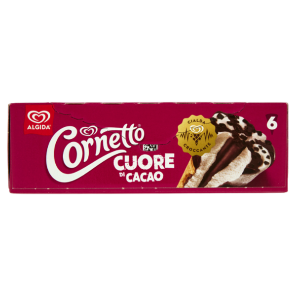 Cornetto Algida Cuore di Cacao 6 Gelati 360 g