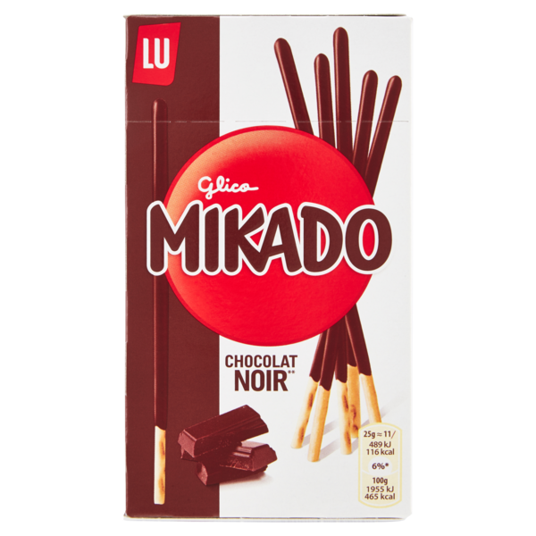 Mikado, biscotto ricoperto di cioccolato fondente - 75g