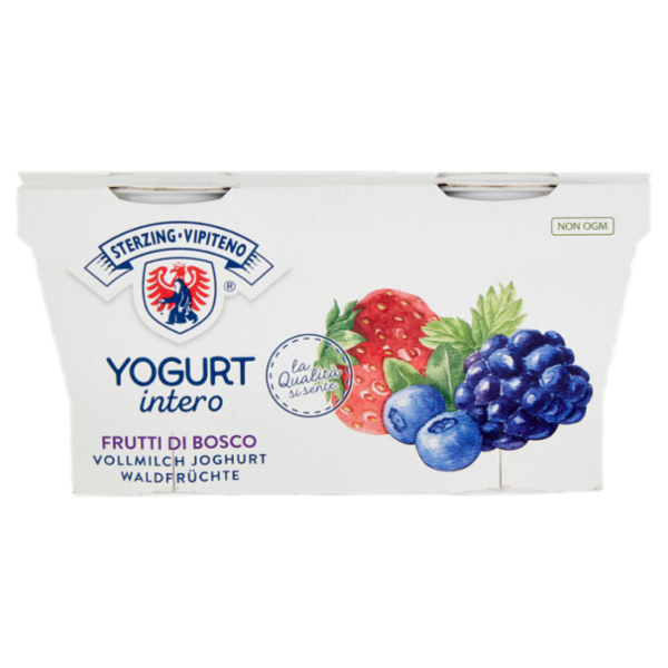 Sterzing Vipiteno Yogurt intero Frutti di Bosco 2 x 125 g