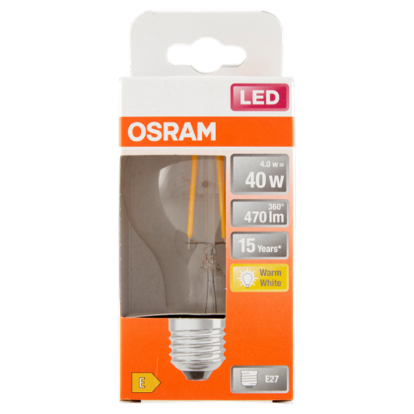 Osram Led Star Classic A 40 Warm White 4.0 W E27